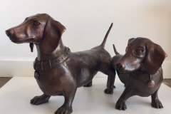 Commissioned-Bronze-Dogs